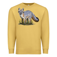 Antique Gold Gray Fox Premium Sweatshirt - LillyAllenDesigns