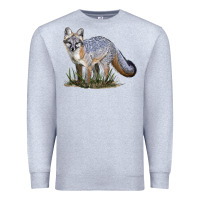 Heather Grey Gray Fox Premium Sweatshirt - LillyAllenDesigns