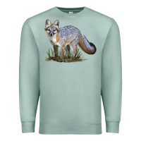 Seafoam Gray Fox Premium Sweatshirt - LillyAllenDesigns