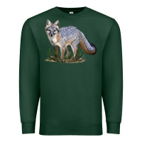 Sports Green Gray Fox Premium Sweatshirt - LillyAllenDesigns