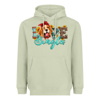 Matcha love beagles Heavyweight Hoodie - Artiststas