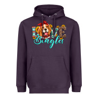 Plum love beagles Heavyweight Hoodie - Artiststas
