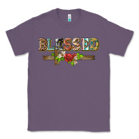Lavender blessed and floral cross Classic Tee - BarkalooDesign