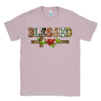 Lilac blessed and floral cross Classic Tee - BarkalooDesign
