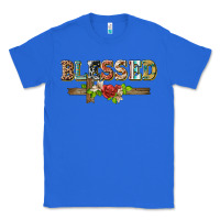 True Royal blessed and floral cross Classic Tee - BarkalooDesign