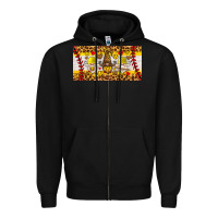 Black softball gnome license plate Zipper Hoodie - HRA Design Shop