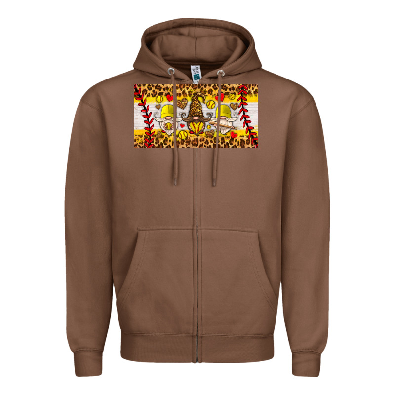 Softball Gnome License Plate Zipper Hoodie by HRA Design Shop | Teevron