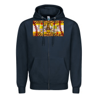 Navy softball gnome license plate Zipper Hoodie - HRA Design Shop