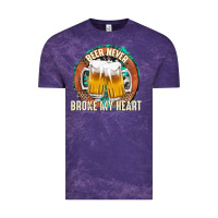 Cloud Purple beer never broke my heart Vintage Tee - texasbilliewilder