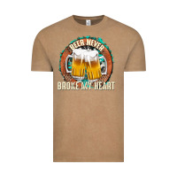 Vintage Coffee beer never broke my heart Vintage Tee - texasbilliewilder