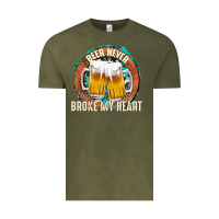 Vintage Olive beer never broke my heart Vintage Tee - texasbilliewilder