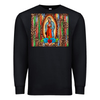 Black our lady of Guadalupe serape Premium Sweatshirt - BarkalooDesign