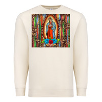 Sandshell our lady of Guadalupe serape Premium Sweatshirt - BarkalooDesign