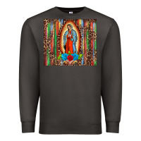 Smoke our lady of Guadalupe serape Premium Sweatshirt - BarkalooDesign