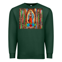 Sports Green our lady of Guadalupe serape Premium Sweatshirt - BarkalooDesign