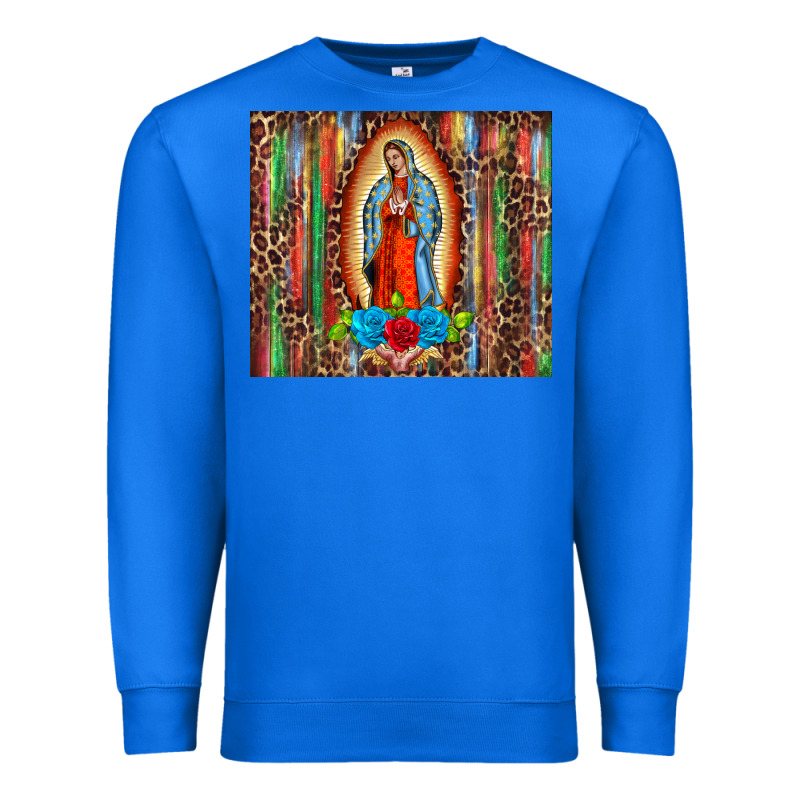 Our Lady Of Guadalupe Serape Premium Sweatshirt by BarkalooDesign | Teevron