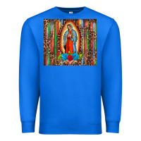 True Royal our lady of Guadalupe serape Premium Sweatshirt - BarkalooDesign