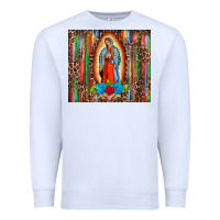 White our lady of Guadalupe serape Premium Sweatshirt - BarkalooDesign