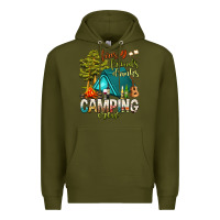 Army Green fires friends drinks camping crew Premium Hoodie - NancyCooperArtShop