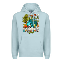 Blue Mist fires friends drinks camping crew Premium Hoodie - NancyCooperArtShop