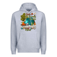 Heather Grey fires friends drinks camping crew Premium Hoodie - NancyCooperArtShop