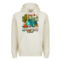 Oatmeal Heather fires friends drinks camping crew Premium Hoodie - NancyCooperArtShop