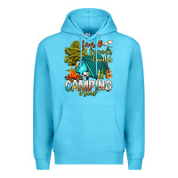 Ocean Blue fires friends drinks camping crew Premium Hoodie - NancyCooperArtShop