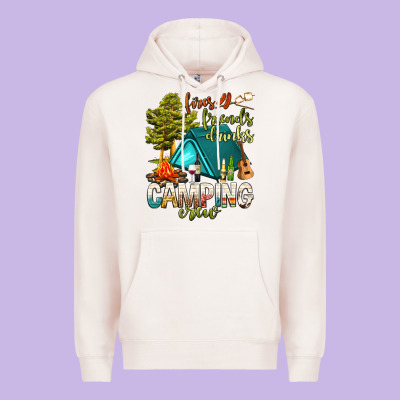 Fires Friends Drinks Camping Crew Premium Hoodie Designed By Nancycooperartshop