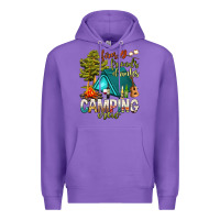 Purple fires friends drinks camping crew Premium Hoodie - NancyCooperArtShop