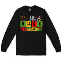 Black Black the prime element juneteenth Long Sleeve Tee - Zillion Design Studio