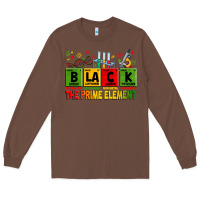 Chestnut Black the prime element juneteenth Long Sleeve Tee - Zillion Design Studio