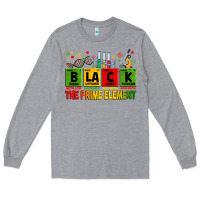 Heather Grey Black the prime element juneteenth Long Sleeve Tee - Zillion Design Studio