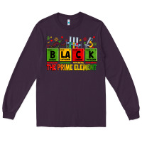 Plum Black the prime element juneteenth Long Sleeve Tee - Zillion Design Studio
