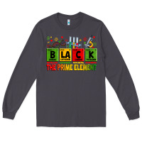 Smoke Black the prime element juneteenth Long Sleeve Tee - Zillion Design Studio