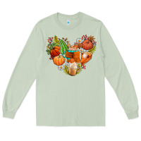 Matcha pumpkin and latte with fall Long Sleeve Tee - AdoDesignShop