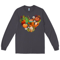 Smoke pumpkin and latte with fall Long Sleeve Tee - AdoDesignShop