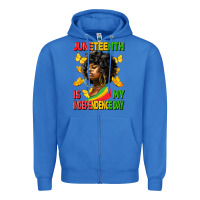 True Royal juneteenth is my independence day Zipper Hoodie - HRA Design Shop