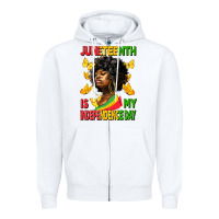 White juneteenth is my independence day Zipper Hoodie - HRA Design Shop
