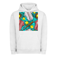 Pigment Lunar Rock softball uniform glove and bat with field seamless pattern Urban Hoodie - BundleAndBundleShop