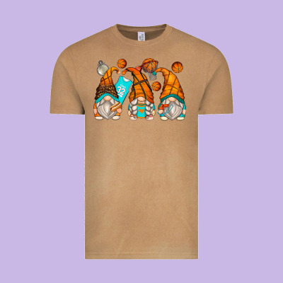 Basketball Gnomes Vintage Tee Designed By Zillion Design Studio