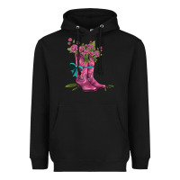 Black valentines day western boots and roses Heavyweight Hoodie - AdoDesignShop