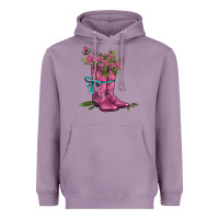 Lavender valentines day western boots and roses Heavyweight Hoodie - AdoDesignShop