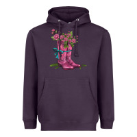 Plum valentines day western boots and roses Heavyweight Hoodie - AdoDesignShop