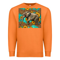 Carrot western sunflowers elephant Premium Sweatshirt - LillyAllenDesigns