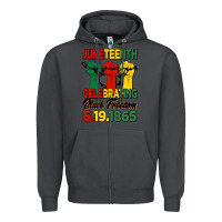 Smoke juneteenth celebrating black freedom Zipper Hoodie - HRA Design Shop