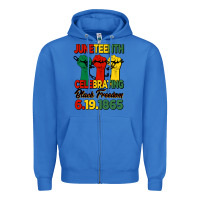 True Royal juneteenth celebrating black freedom Zipper Hoodie - HRA Design Shop