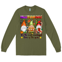 Army Green hallothanksmas its the most wonderful time of the Long Sleeve Tee - texasbilliewilder
