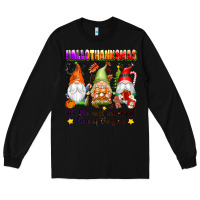 Black hallothanksmas its the most wonderful time of the Long Sleeve Tee - texasbilliewilder