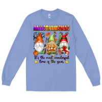 Colony Blue hallothanksmas its the most wonderful time of the Long Sleeve Tee - texasbilliewilder