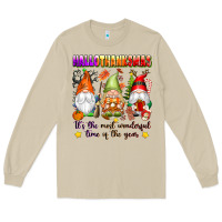 Mushroom hallothanksmas its the most wonderful time of the Long Sleeve Tee - texasbilliewilder